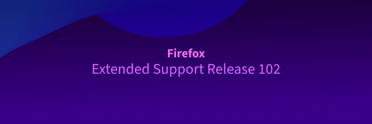 Figurë ku lexohet “Firefox Extended Support Release 102”