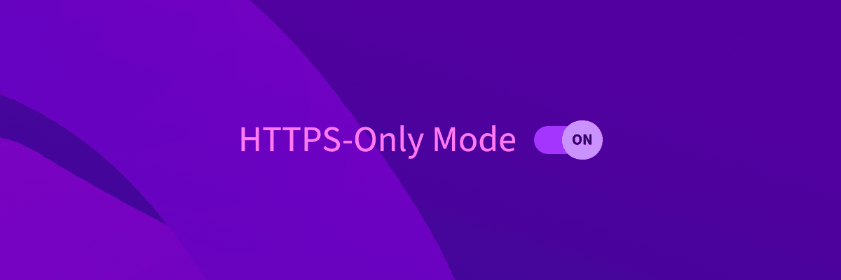 Figurë ku lexohet “Mënyrë Vetëm-HTTPS” dhe një çelës i ndezur